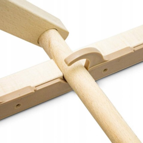 LEŻAK PLAŻOWY OGRODOWY DREWNIANY SKŁADANY REGULOWANY TURKUSOWY