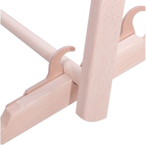 LEŻAK PLAŻOWY OGRODOWY DREWNIANY SKŁADANY REGULOWANY ZIELONY