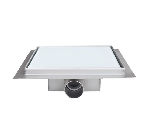 Odpływ kwadratowy Biały Ściek wodny 20x20cm