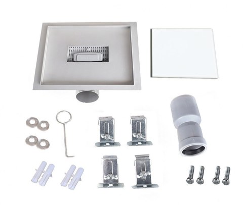 Odpływ kwadratowy Biały Ściek wodny 20x20cm