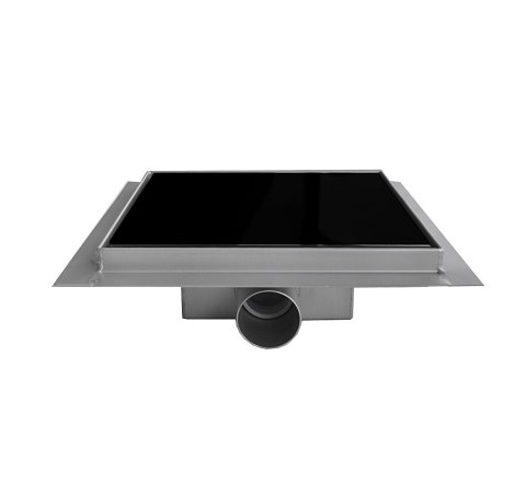 Odpływ kwadratowy Czarny Ściek wodny 20x20cm