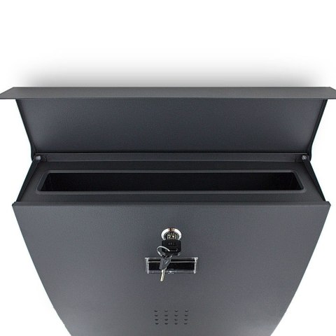 Nowoczesna Skrzynka Na Listy Naścienna Metal 345x345 mm Z Klapką
