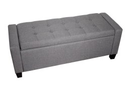 Sofa jasnoszara mała pufa HOPSACK GREY