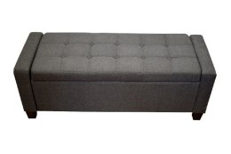 Sofa mała ciemnoszara pufa charlocoal grey