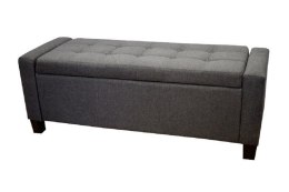 Sofa mała ciemnoszara pufa charlocoal grey