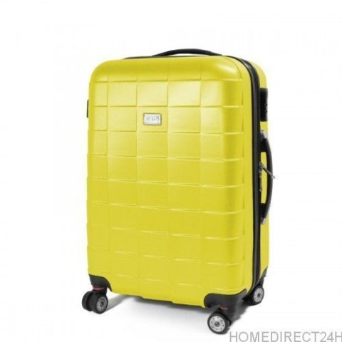 Walizka podróżna ABS SQUARD rozmiar XL Żółta