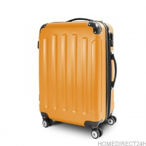 Walizka podróżna ABS STRIPES rozmiar XL Pomarańczowy