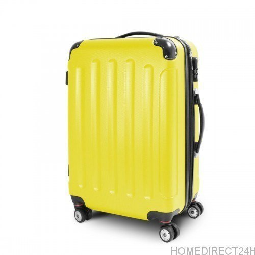 Walizka podróżna ABS STRIPES rozmiar XL Żółty