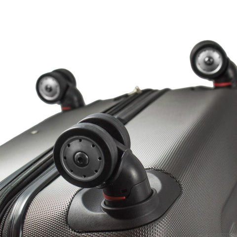 Walizka podróżna ABS STRIPES rozmiar M Brązowy