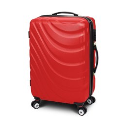 Walizka podróżna ABS WAVE rozmiar XL Czerwony