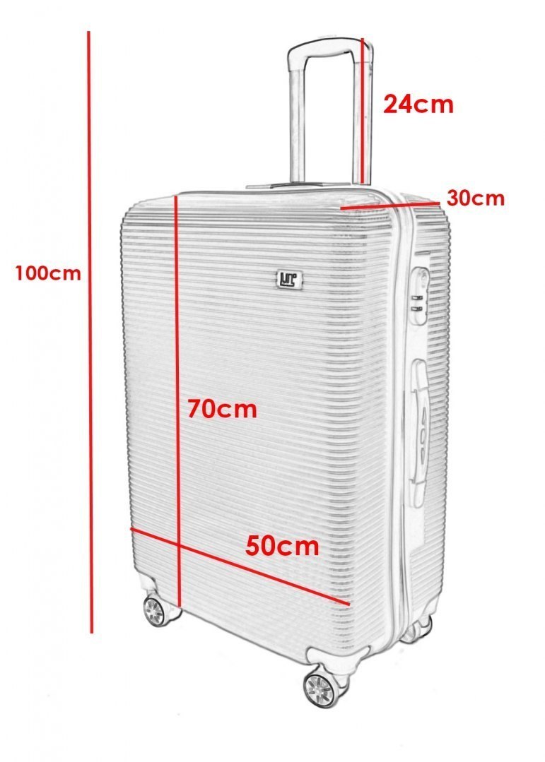 Walizka podróżna XL duża kółka bagaż samolot lekka