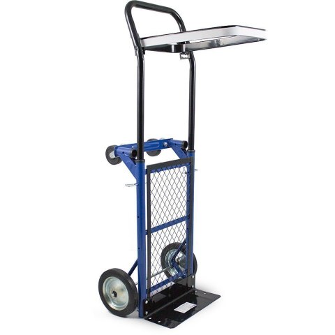 WÓZEK TRANSPORTOWY SKŁADANY 2w1 RĘCZNY PLATFORMOWY 80KG Gumowe Koła
