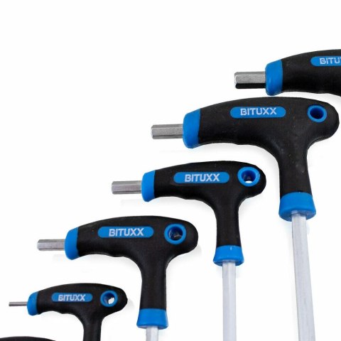 imbusy typ t 11 elementów stal chromowo-wanadowa wytrzymałe ergonomiczne