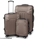 Zestaw walizek podróżnych ABS ARMOR Brązowy