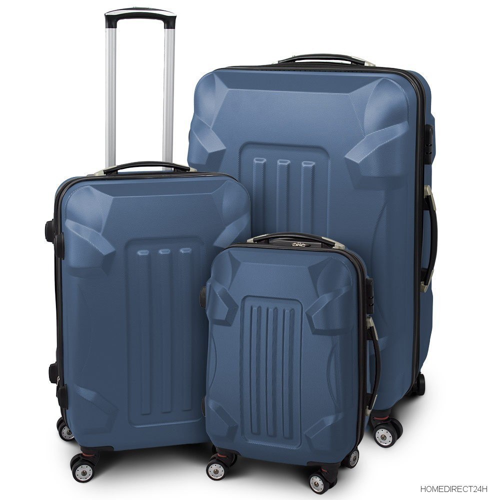 Zestaw walizek podróżnych ABS ARMOR Ciemny niebieski