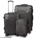 Zestaw walizek podróżnych ABS ARMOR Ciemny szary