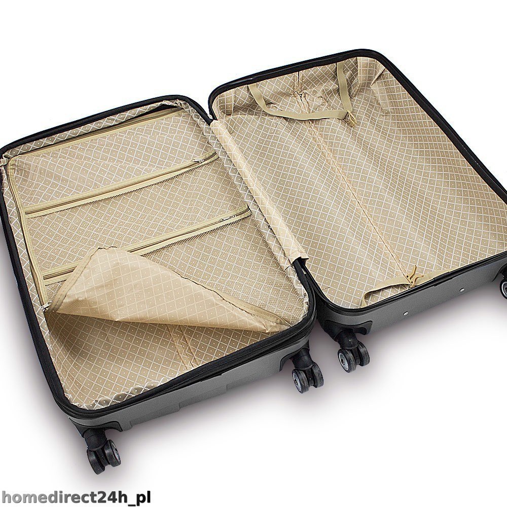 Zestaw walizek podróżnych ABS ARMOR Ciemny szary