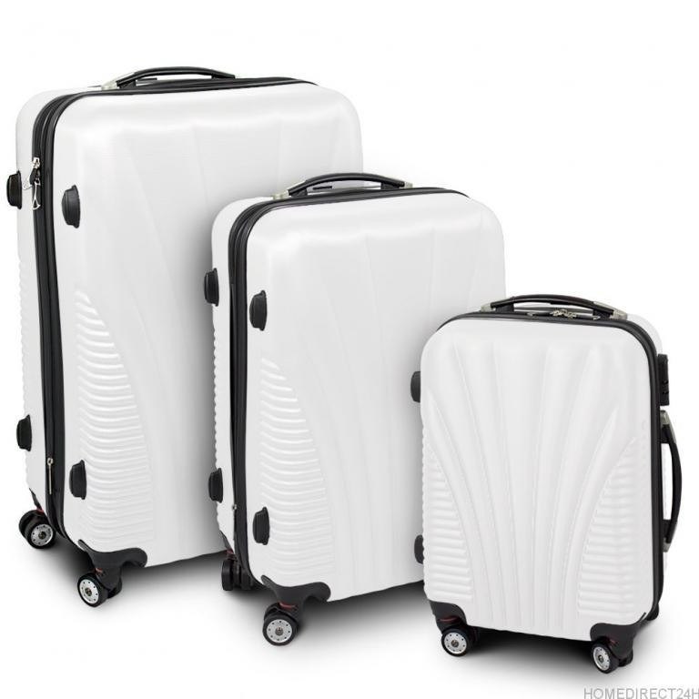 Zestaw walizek podróżnych ABS FUNNEL Biały