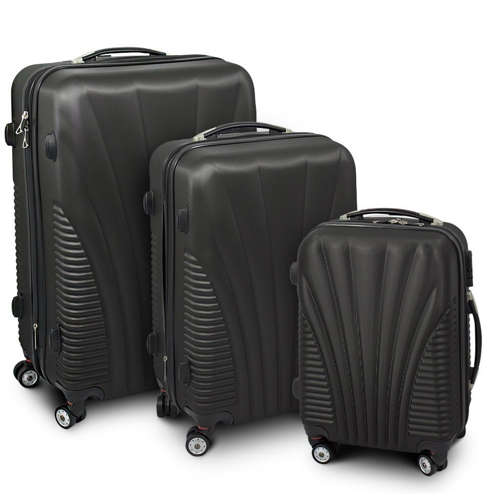 Zestaw walizek podróżnych ABS FUNNEL Czarny