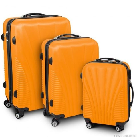 Zestaw walizek podróżnych ABS FUNNEL Pomarańczowy