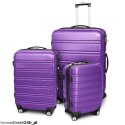 Zestaw walizek podróżnych ABS LINE Fioletowy