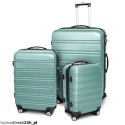 Zestaw walizek podróżnych ABS LINE Miętowy