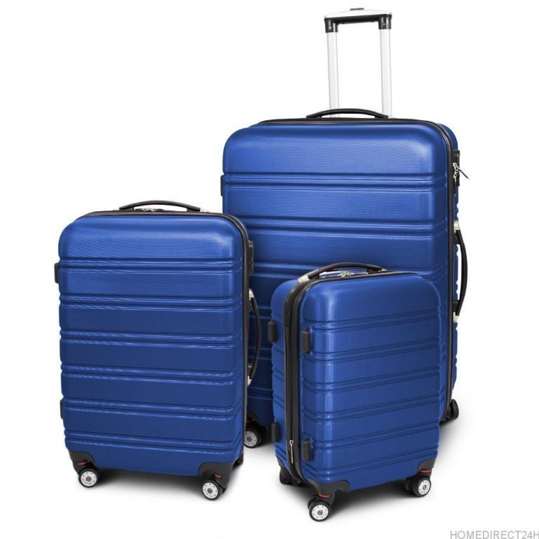 Zestaw walizek podróżnych ABS LINE Niebieski
