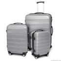 Zestaw walizek podróżnych ABS LINE Srebrny