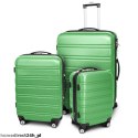 Zestaw walizek podróżnych ABS LINE Zielony