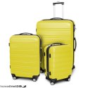 Zestaw walizek podróżnych ABS LINE Żółty