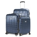 Zestaw walizek podróżnych ABS SQUARD Ciemny niebieski