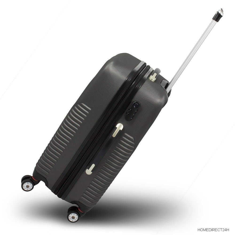 Zestaw walizek podróżnych ABS SQUARD Fioletowy