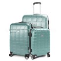 Zestaw walizek podróżnych ABS SQUARD Miętowy