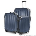 Zestaw walizek podróżnych ABS STRIPES Ciemny niebieski