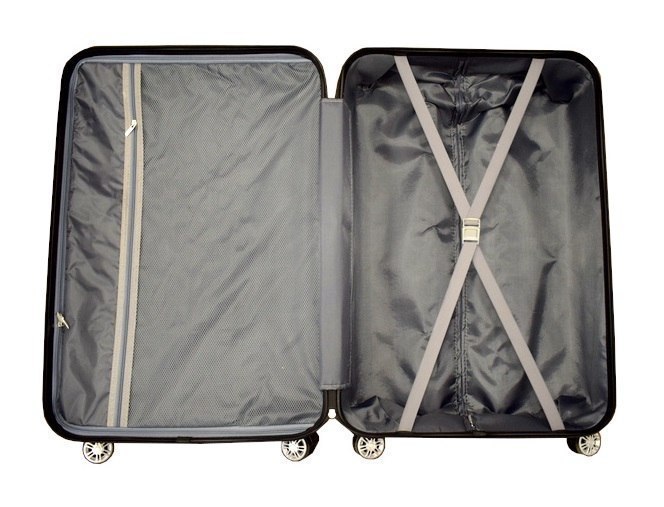Zestaw walizek podróżnych MULANO szare M L XL