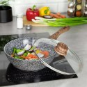 WOK GRANITOWY 24cm GRANIT WOOD KINGHOFF KH-1583