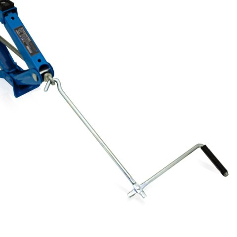 podnośnik nożycowy 2t żaba z korbą ręczną 105 380 mm stalowy uniwersalny