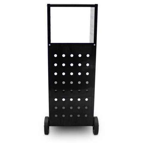 Wózek na drewno kominkowe 100 kg metalowy z gumowanymi kółkami solidny Stal