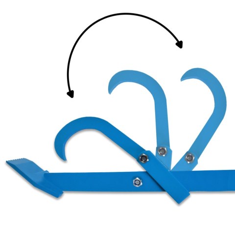 CHWYTAK DO DREWNA HAK OBRAK RĘCZNY 120cm Stalowy do Pni Kłód