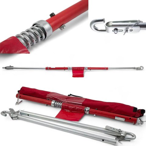 Składany Drążek Holowniczy 3T z Amortyzacją 205 cm Niezbędnik dla kierowcy