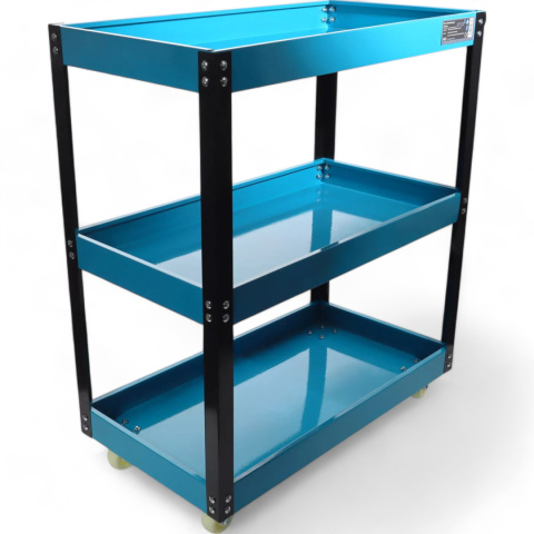 Mobilny Wózek Warsztatowy Bituxx 3 Półki Czerwony 100kg Udźwigu