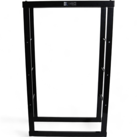 STOJAK NA DREWNO KOMINKOWE 60×25×100CM BITUXX METALOWY LOFT CZARNY