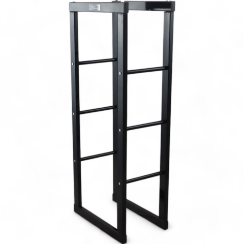 stojak na drewno kominkowe stalowy czarny 100 cm NOWOCZESNY