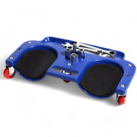 wózek warsztatowy na kolana 120kg magnetyczna tacka 5 kółek do warsztatu