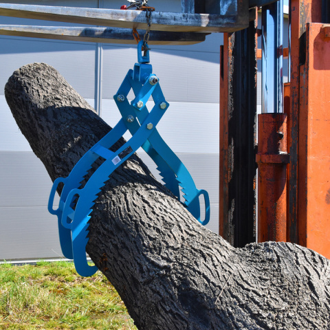 chwytak do klod drewna reczny stalowy do lasu tartaku transportu 800kg