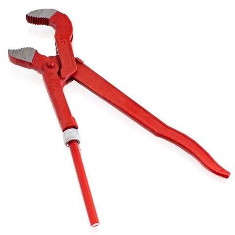 Klucz do rur 1" stalowy CrV regulowany 310–345 mm S czerwony mocny Bituxx