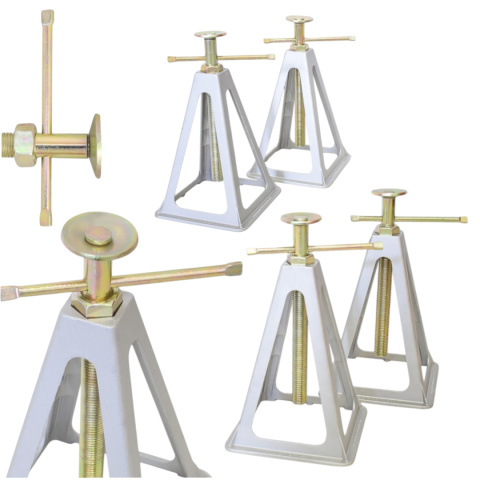 Podpory Aluminiowe 3600 kg Wsporniki Regulowane do Przyczepy Kempingu