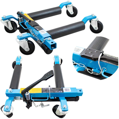 Wózek Manewrowy Pod Koła Hydrauliczny 680kg Stalowy Do Warsztatu