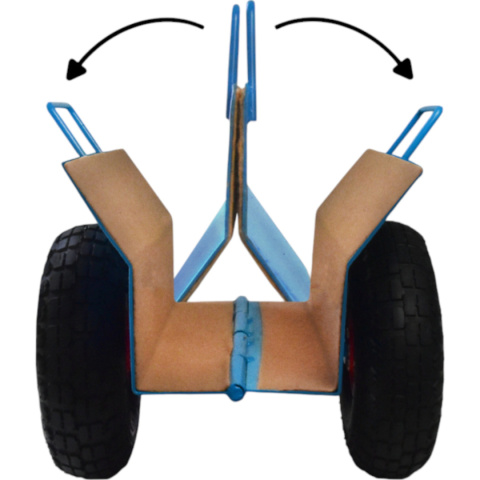 Wózek Transportowy do Płyt OSB GK MDF 275 kg Koła Pneumatyczne 26 cm