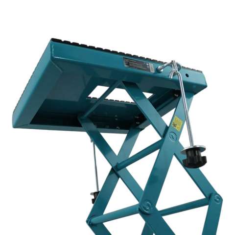 Podnośnik Hydrauliczny Nożycowy Motocyklowy Mobilny Gumowa Platforma 135kg